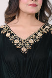 The Aure Embroidered Kaftan "Mehr-e-Green