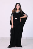 L’Artisan Embroidered Kaftan with Cutwork Neck