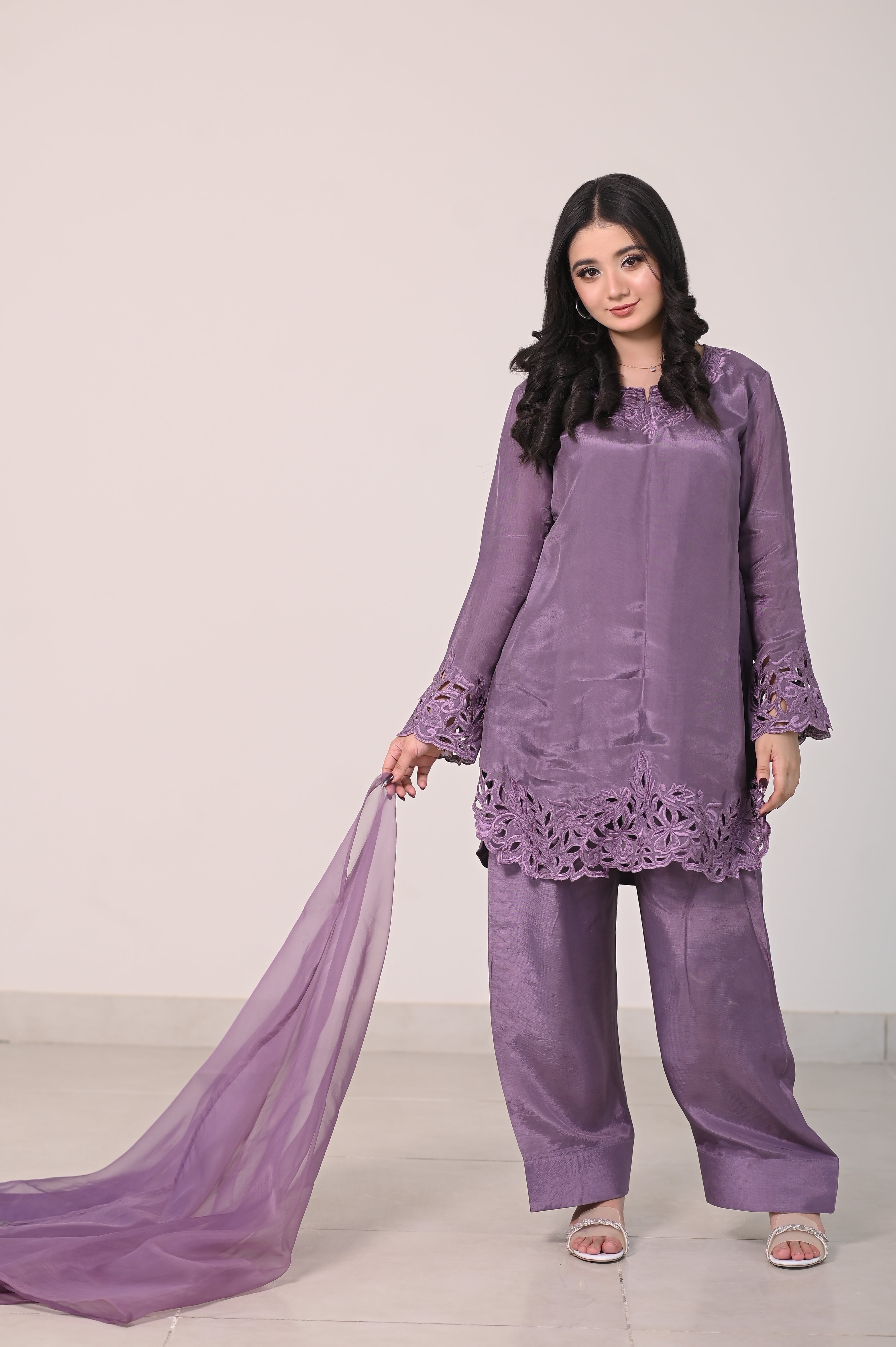Aks-e-Mauve Cutwork Ensemble