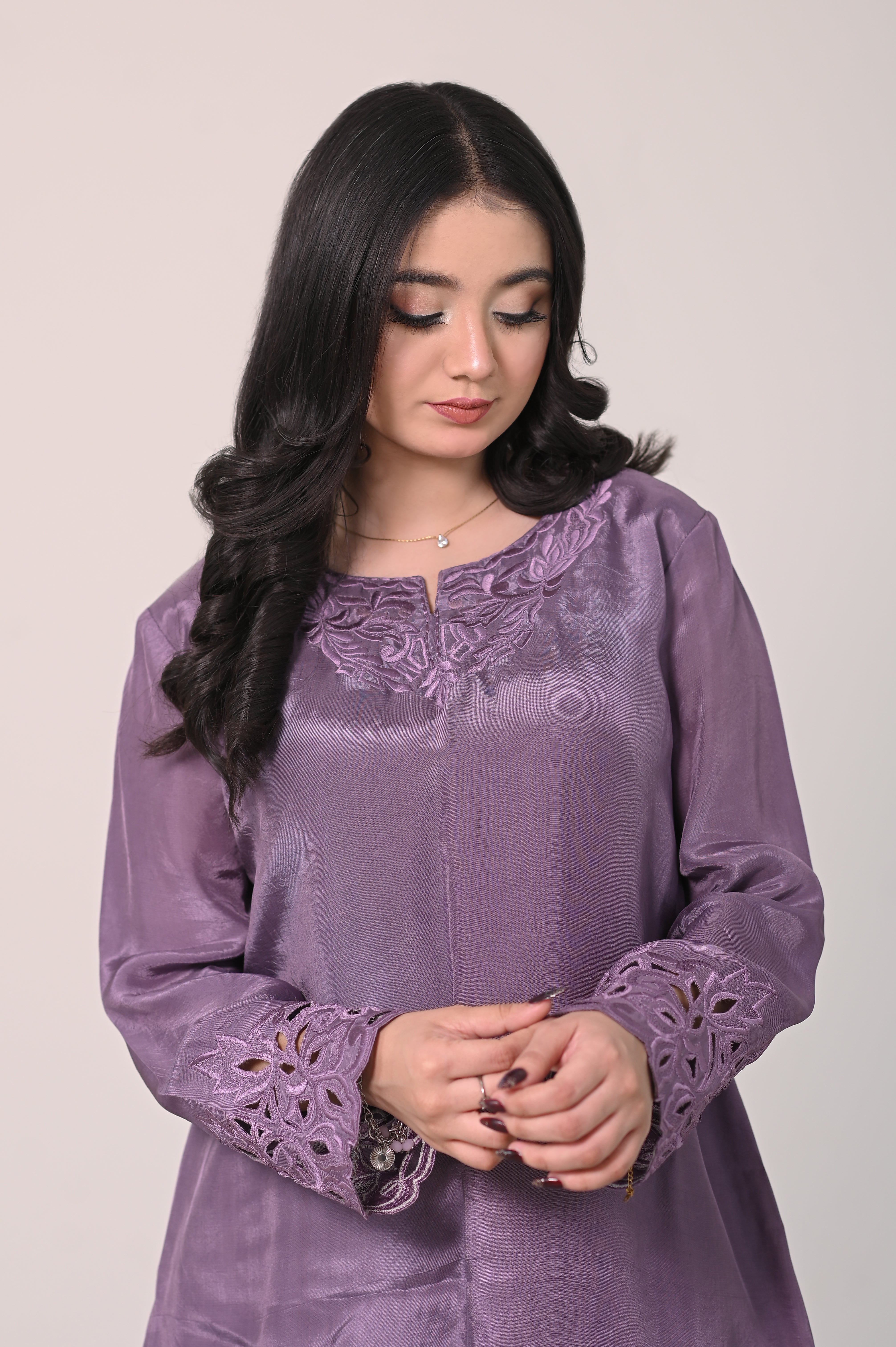 Aks-e-Mauve Cutwork Ensemble