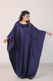 Istanbul Classic Cape-Sleeve Kaftan – Deep Navy Blue