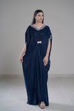 L’Artisan Embroidered Kaftan with Cutwork Neck