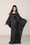 Istanbul Classic Cape-Sleeve Kaftan – Classic Black