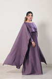 Flowing Cape-Shawl Style Maxi – Soft Lavender