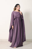 Flowing Cape-Shawl Style Maxi – Soft Lavender