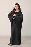Istanbul Classic Cape-Sleeve Kaftan – Classic Black