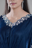 L’Artisan Embroidered Kaftan with Cutwork Neck