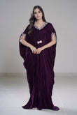 L’Artisan Embroidered Kaftan with Cutwork Neck