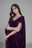 L’Artisan Embroidered Kaftan with Cutwork Neck
