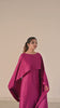 Flowing Cape-Shawl Style Maxi – Berry Plum