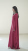 Istanbul Classic Cape-Sleeve Kaftan – Wine Maroon
