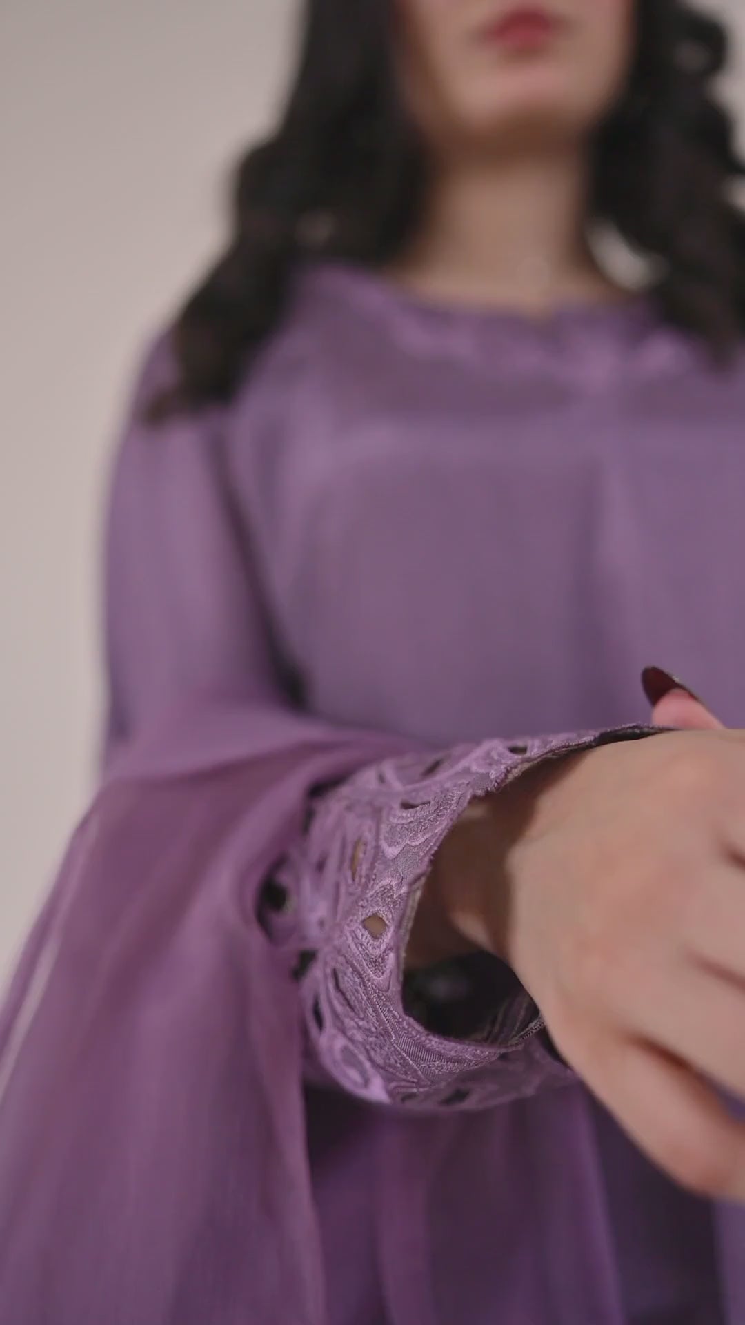 Aks-e-Mauve Cutwork Ensemble