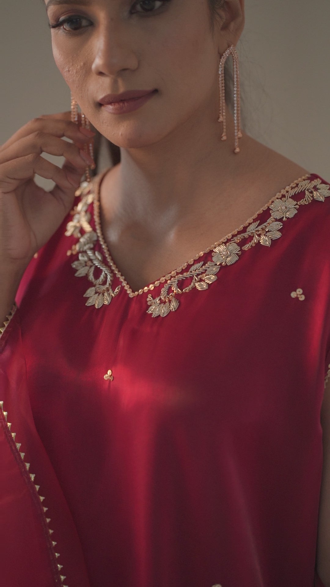 Triad Chic — Mirror Silk Longline Set