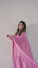 Flowing Cape-Shawl Style Maxi – Dusty Rose Blush
