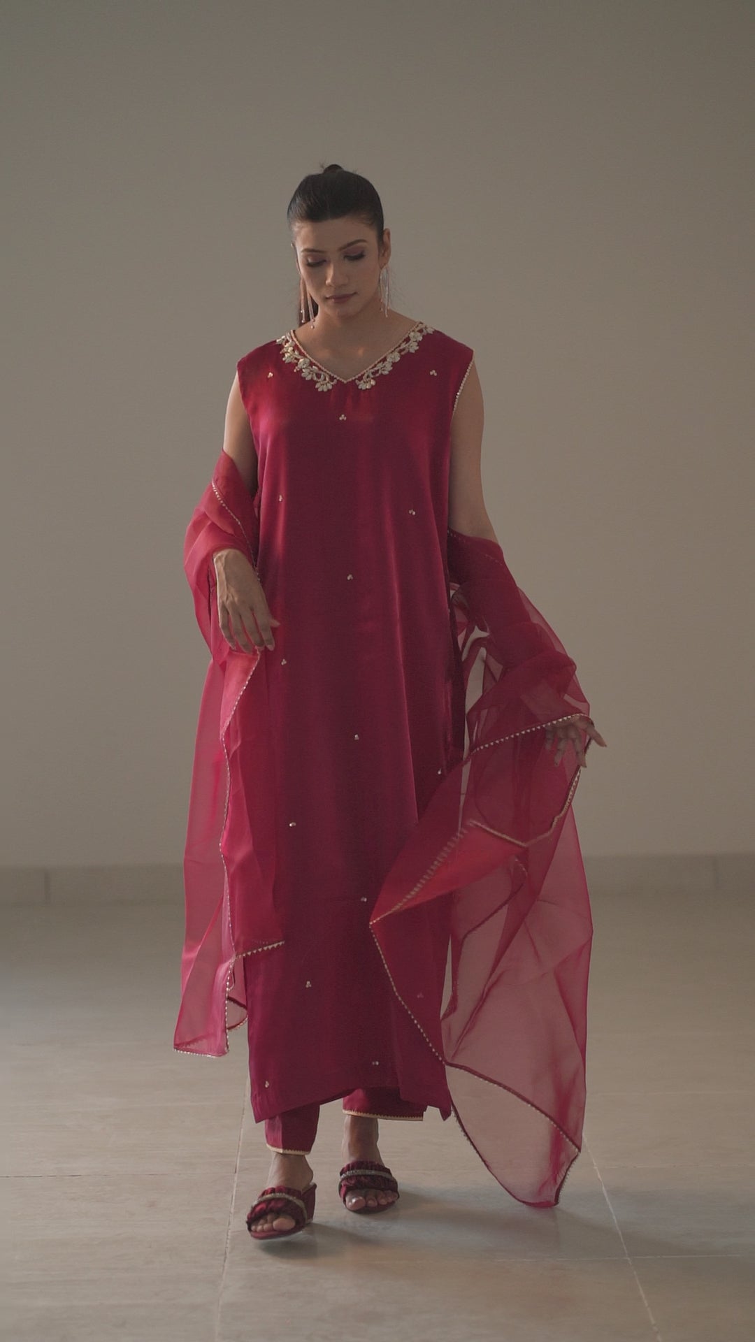 Triad Chic — Mirror Silk Longline Set